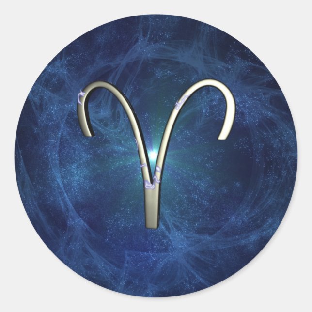 Aries Classic Round Sticker (Front)