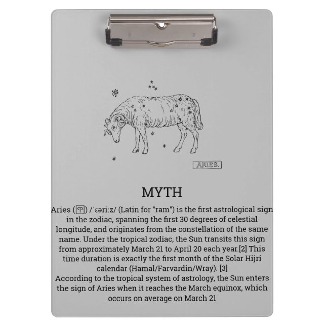 Aries Clipboard (Front)