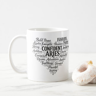 Aries Coffee Mug | Zodiac Word Cloud