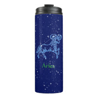Aries Constellation and Zodiac Sign with Stars