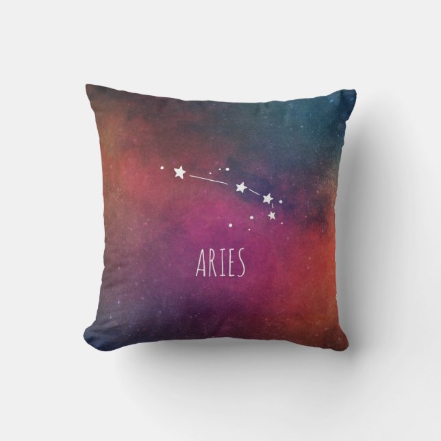 Aries Constellation Astrology Cushion (Front)