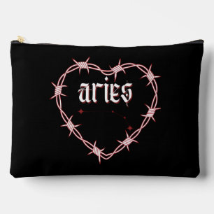 Aries Constellation Gothic Edgy Celestial Birthday Accessory Pouch