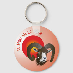 Aries - constellation of keychain