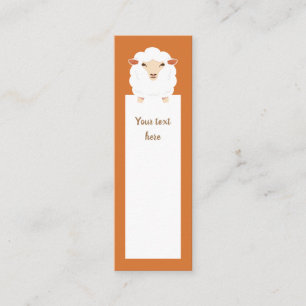 Aries cute lamb bookmark mini business card