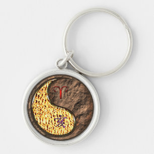 Aries & Earth Boar Key Ring