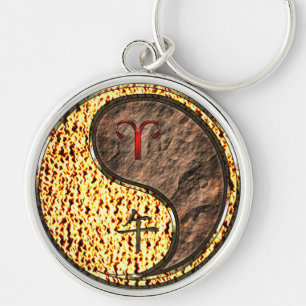 Aries & Earth Horse Key Ring
