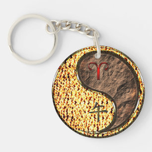 Aries & Earth Horse Key Ring