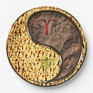 Aries & Earth Monkey Paper Plate