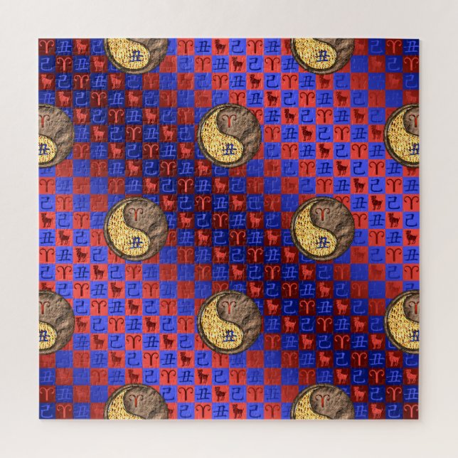 Aries & Earth Ox Jigsaw Puzzle (Vertical)
