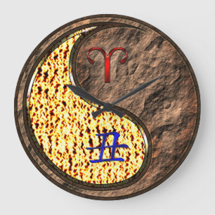 Aries & Earth Ox Large Clock