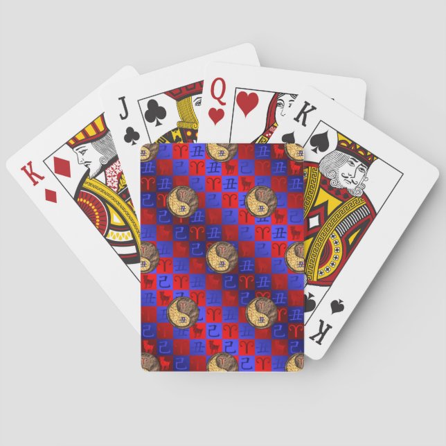 Aries & Earth Ox Playing Cards (Back)