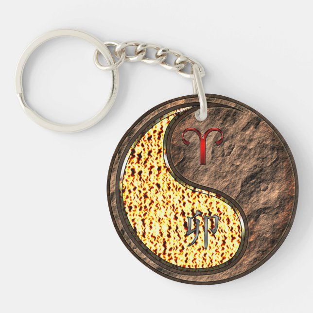 Aries & Earth Rabbit Key Ring (Front)