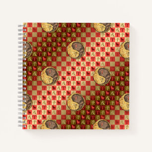 Aries & Earth Rat  Spiral Notebook