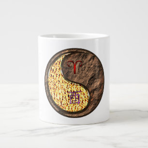 Aries & Earth Rooster Large Coffee Mug