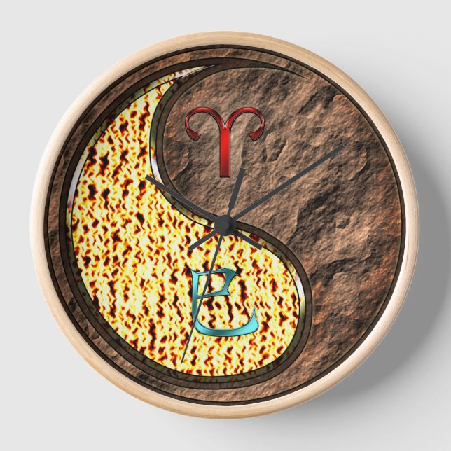 Aries & Earth Snake Clock (Front)