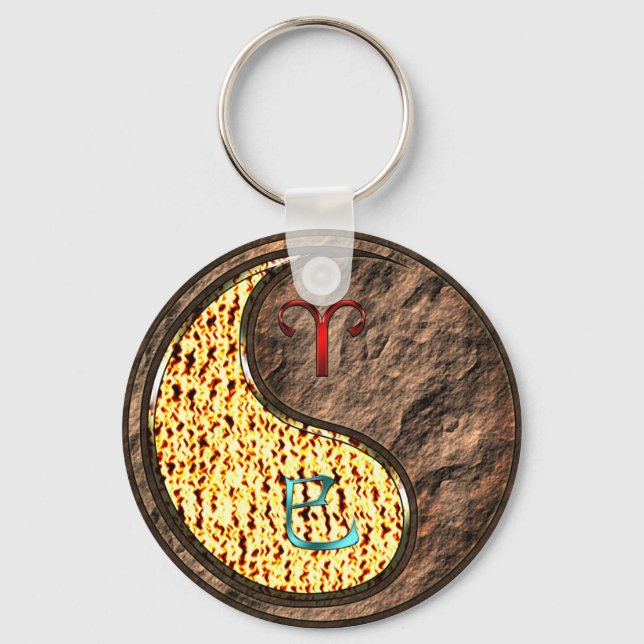 Aries & Earth Snake Key Ring (Front)