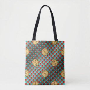 Aries & Fire Dog Tote Bag