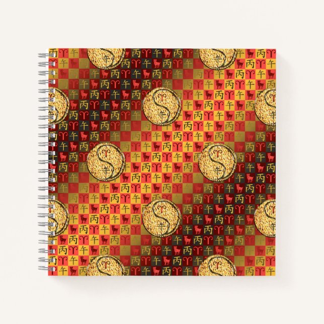 Aries & Fire Horse Notebook (Front)