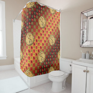 Aries & Fire Horse Shower Curtain