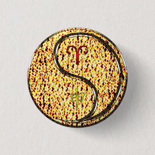 Aries & Fire Monkey 3 Cm Round Badge