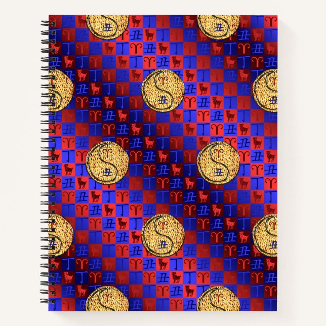 Aries & Fire Ox Notebook (Front)
