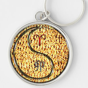 Aries & Fire Rabbit Key Ring