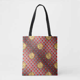 Aries & Fire Rabbit Tote Bag