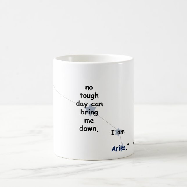 Aries Fun & Inspiring Design for Daily Use or Gift Magic Mug (Center)