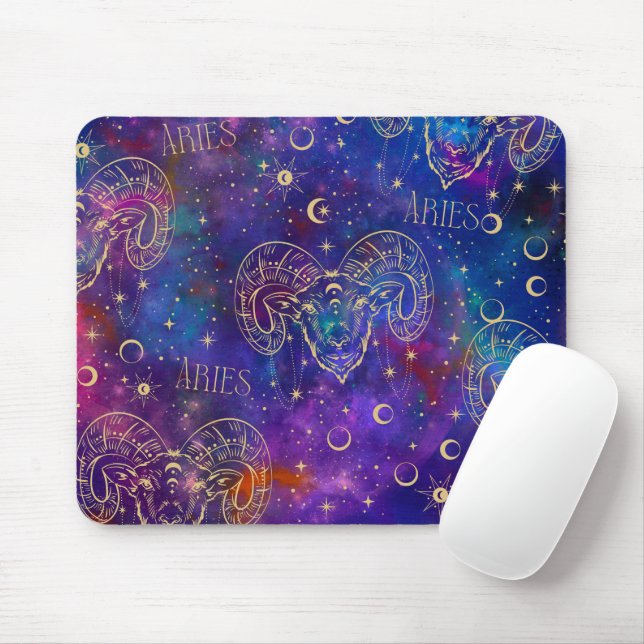Aries Galaxy Gel Mouse Pad (With Mouse)