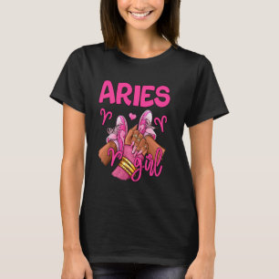 Aries Girl Birthday Queen Women Sneakers Zodiac Si