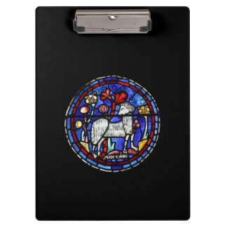 Aries Gothic Stained Glass Windows Clipboard
