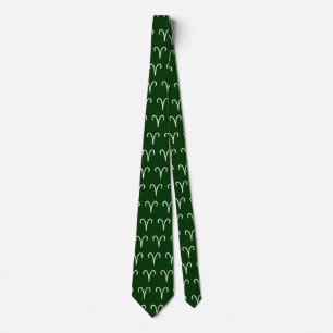 Aries - Green #003300 Tie
