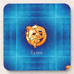 aries horoscope coaster