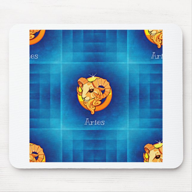 aries horoscope mouse pad (Front)