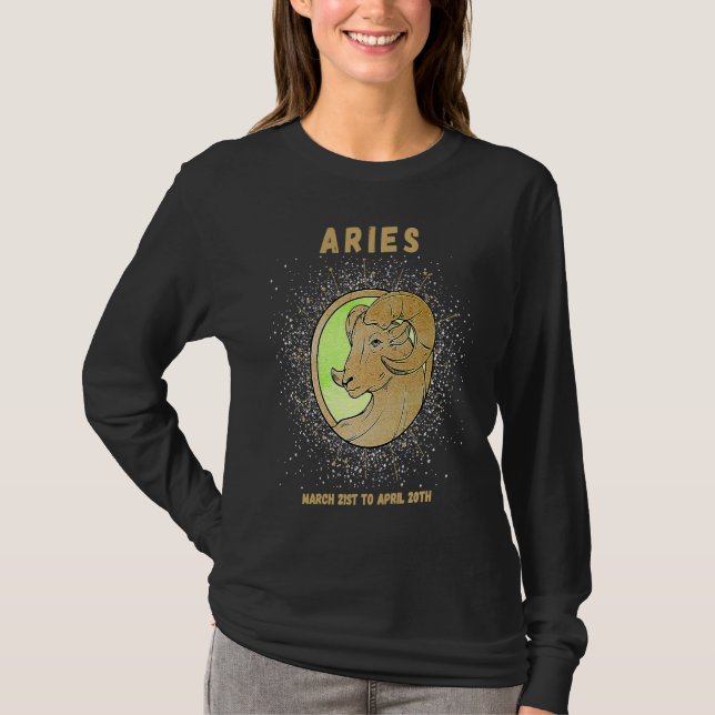 Aries Horoscope T-Shirt (Front)