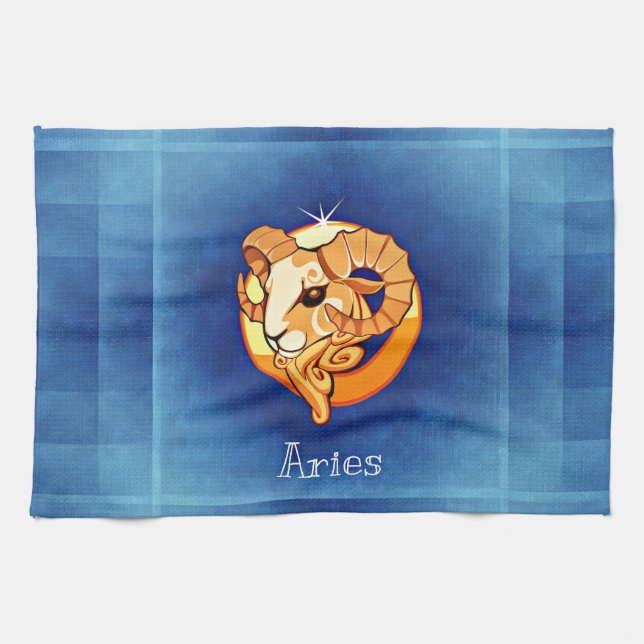 aries horoscope tea towel (Horizontal)