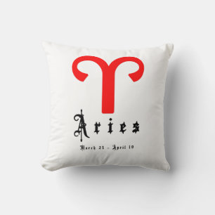 Aries, Horoscope, zodiac, astrology Cushion