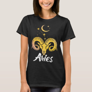 Aries Horoscope Zodiac Sign Born March April T-Shirt