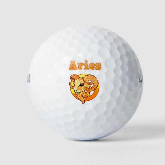 Aries illustration golf balls (Front)
