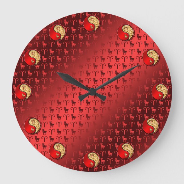 Aries Large Clock (Front)