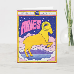Aries Letterpress Card