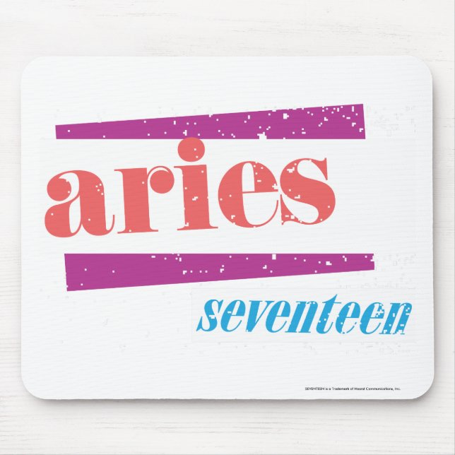 Aries Lt Pink Mouse Pad (Front)