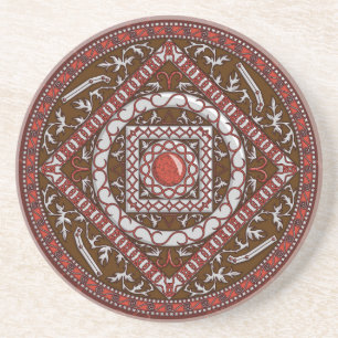 Aries Mandala Coaster