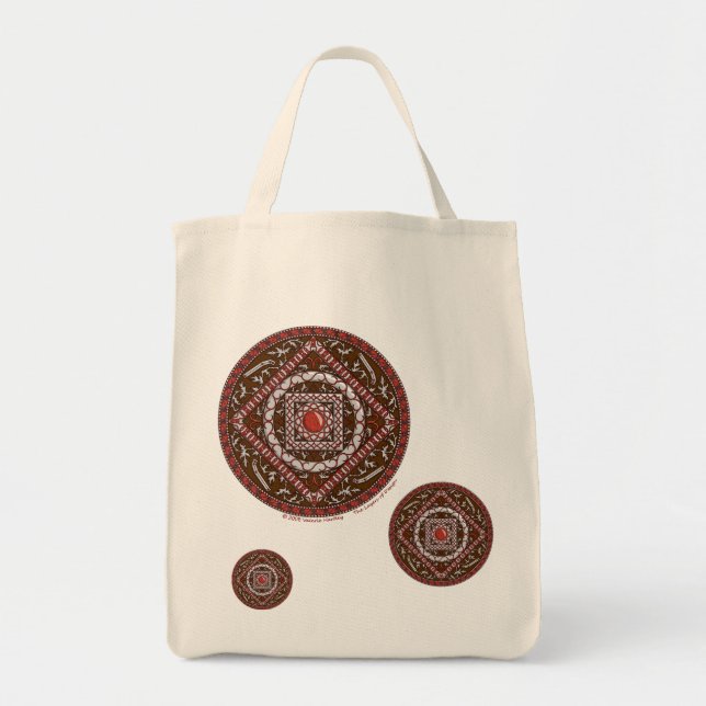 Aries Mandala Tote Bag (Front)