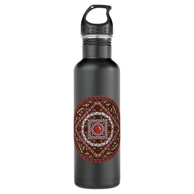 Aries Mandala Water Bottle (Front)