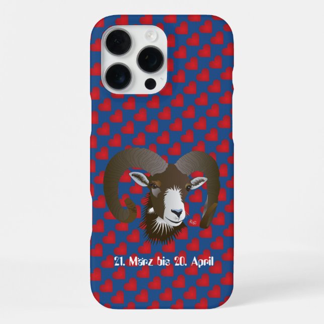 Aries March 21 - April 20 iPhone Cases (Back)