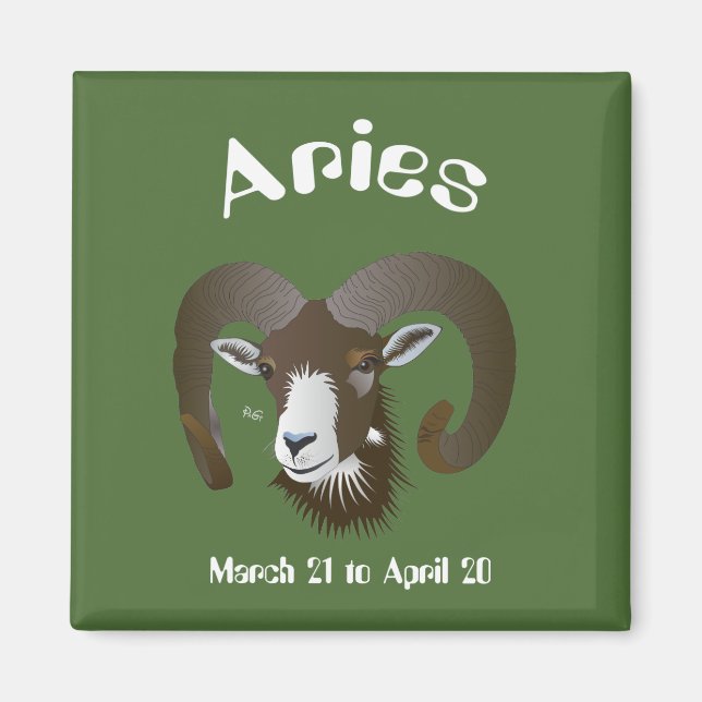 Aries March 21 to April 20 Magnet (Front)