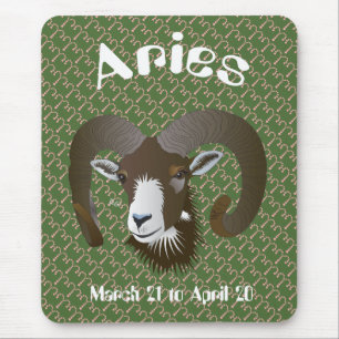 Aries March 21 to April 20 Mauspad Mouse Pad