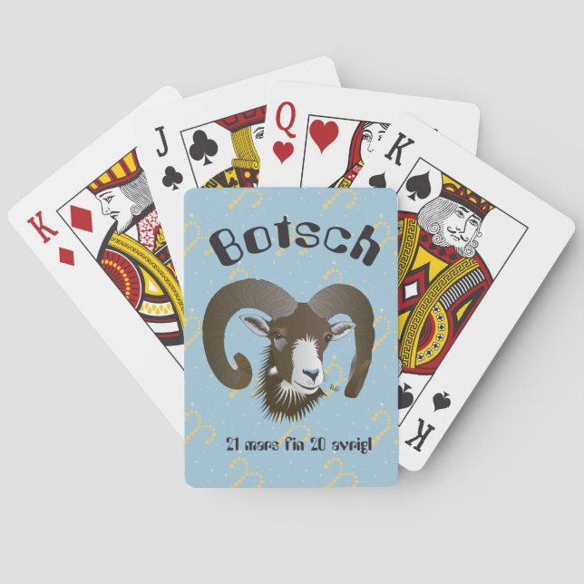 Aries March 21 to April 20 Playing Cards (Back)