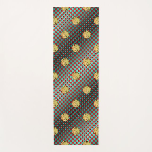 Aries & Metal Dog Yoga Mat (Front)